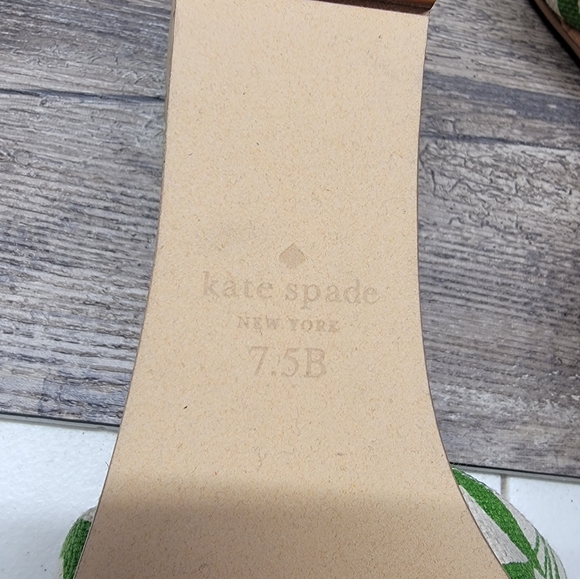Kate Spade Mileena wedge sandals 7.5 B NWOB - Picture 4 of 5